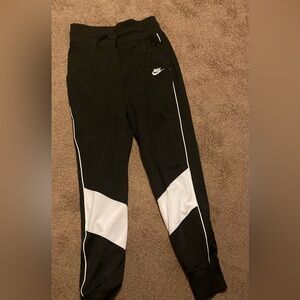 Nike women Black Joggers with White Accents